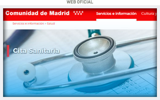 Pedir cita previa comunidad de Madrid Sanidad