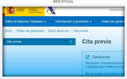 Pedir cita previa renta Hacienda